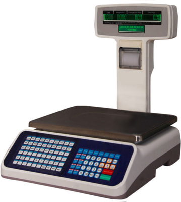 Balance de caisse 30 kg Reçu de billet de banque Balance d'impression 15 kg